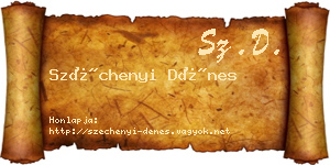 Széchenyi Dénes névjegykártya